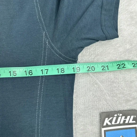 Kuhl Skor Polo Shirt Mens Small Deep River Blue Supima Cotton Casual Outdoors - Picture 10 of 12